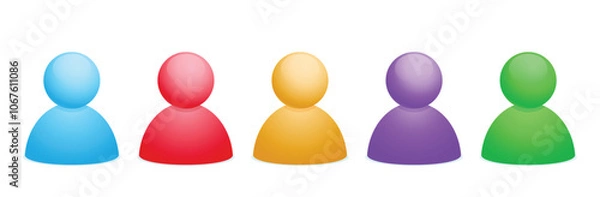 Fototapeta Blank image placeholder icon in various color. Colorful set of image placeholder icon. Vector illustration.  