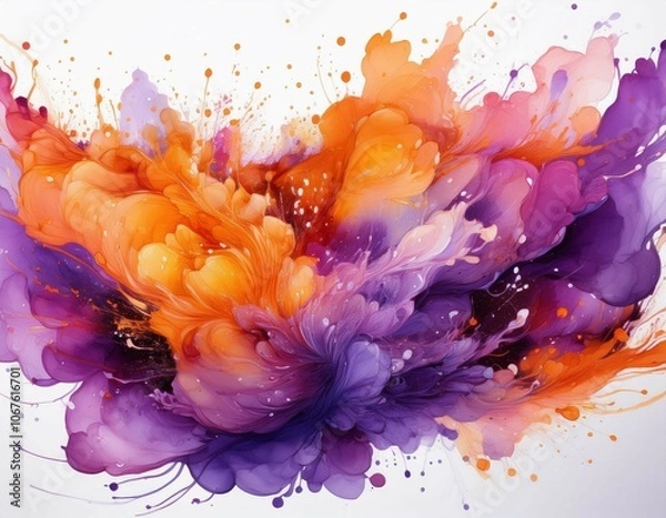 Fototapeta abstract splashes background