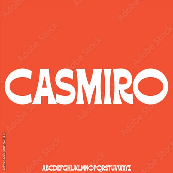 Fototapeta modern and luxury alphabet font vector