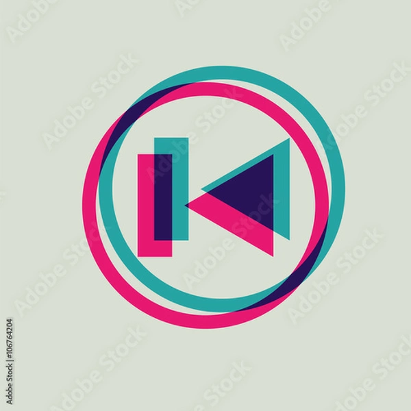 Obraz icon media rewind back