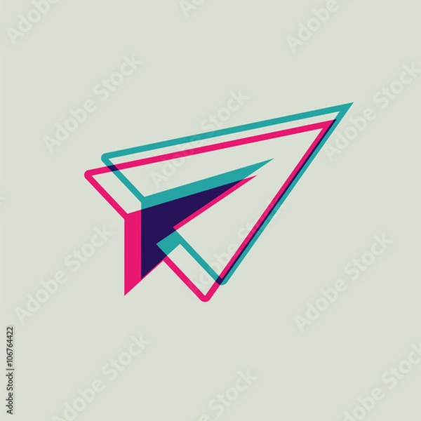 Obraz icon paper plane