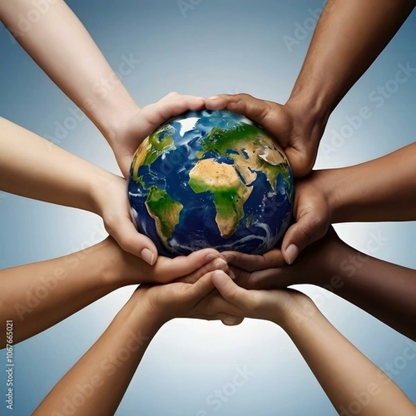 Obraz Hands Holding the Earth