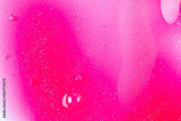 Obraz Pink showers gel background, macro