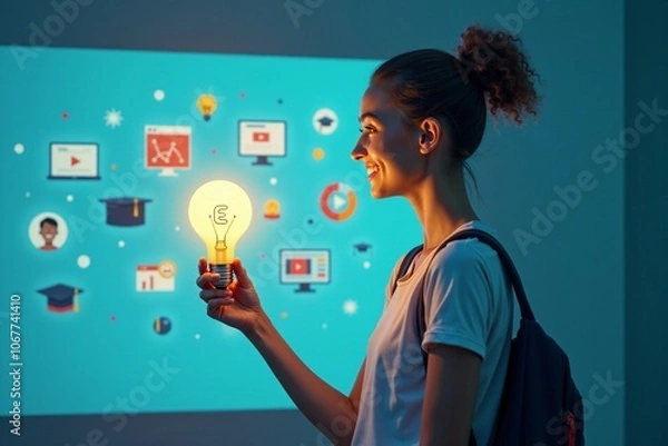 Fototapeta Personal Development through E-Learning