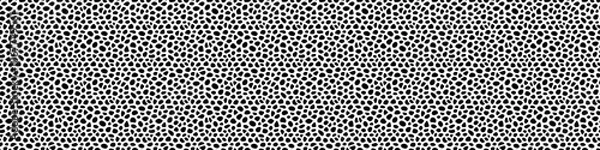 Fototapeta Black and white voronoi geometric vector seamless patterns. Irregular cells shapes repeated backdrop for web tiles, science and interior designs. Stones template background