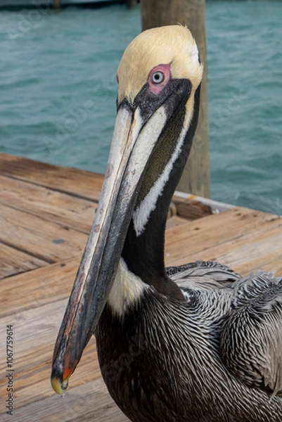 Obraz pelican on the pier