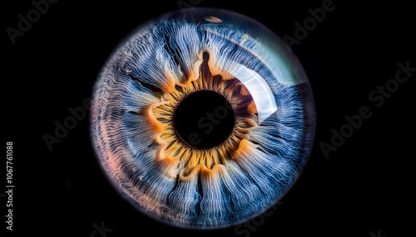 Obraz Close up of eye iris