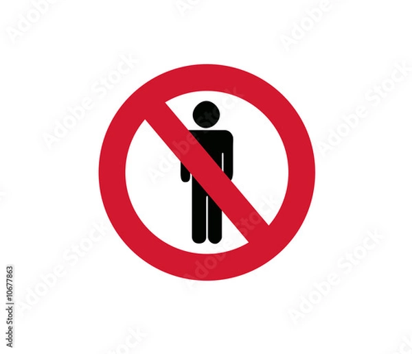 Obraz no men allowed