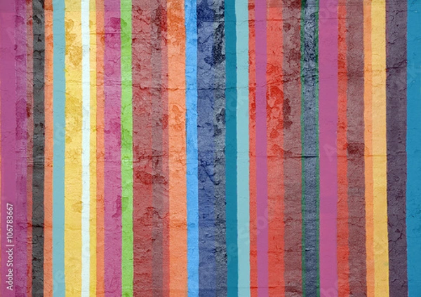 Obraz painted stripes on concrete