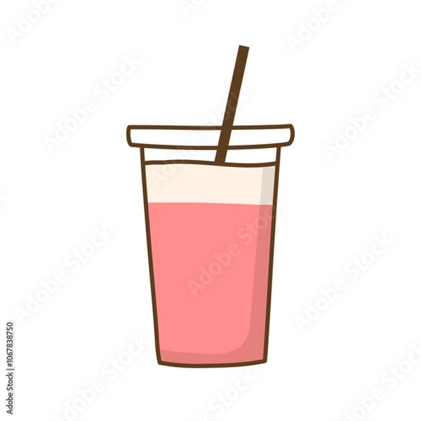 Obraz strawberry milk