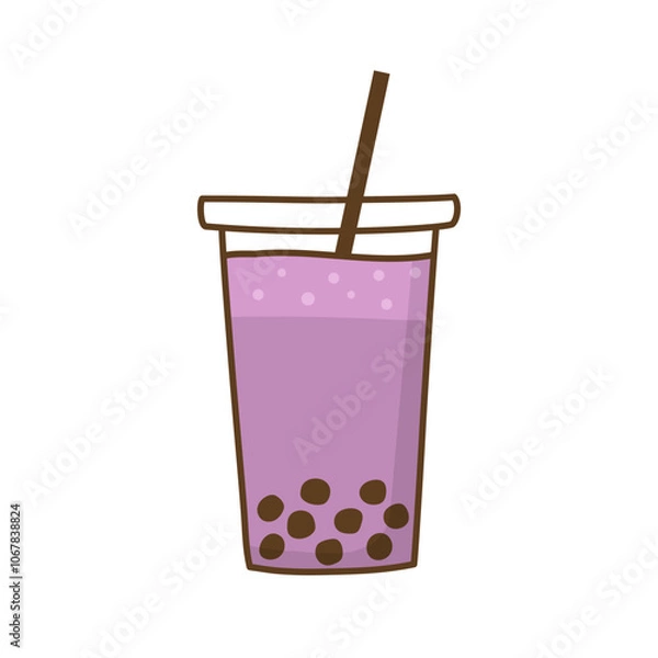 Obraz taro bubble tea