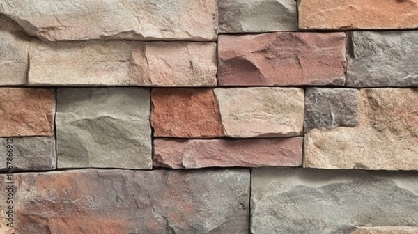 Fototapeta Textured Brick Wall Close Up for Design Purposes