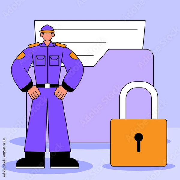 Fototapeta Hacked, great design for any purposes, Internet technology, Cyber crime, hacker attack, Phishing scam.