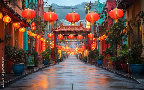 Fototapeta Exploring San Francisco's Authentic Chinatown Gate