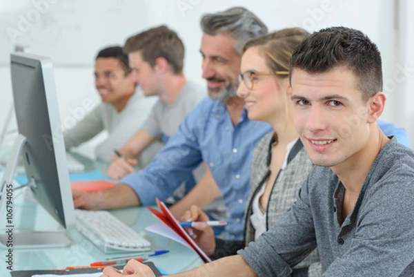 Fototapeta in the class