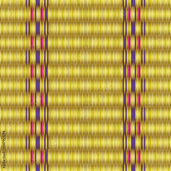 Fototapeta A seamless traditional ethnic design folk art with abstract . Ideal for textiles scarves wrapping paper and décor. it showcases traditional handmade weaving techniques in vector illustration.