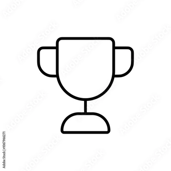 Obraz Trophy icon Outline vector for web ui