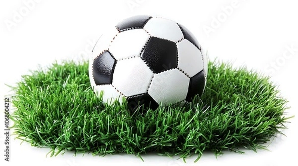 Fototapeta Soccer Ball on Grass