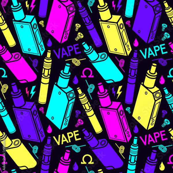 Fototapeta Color endless background of vape
