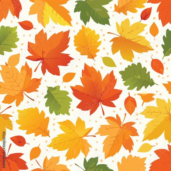 Obraz Autum Leaf Seamless Pattern