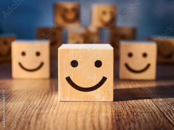 Obraz wooden block with feeling 