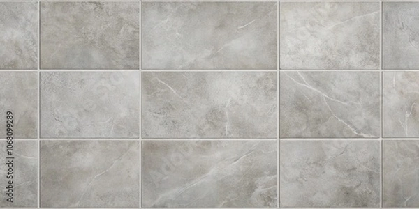 Fototapeta Grey ceramic tile texture background with a smooth and sleek finish, ceramic, tile, grey, background, texture, smooth