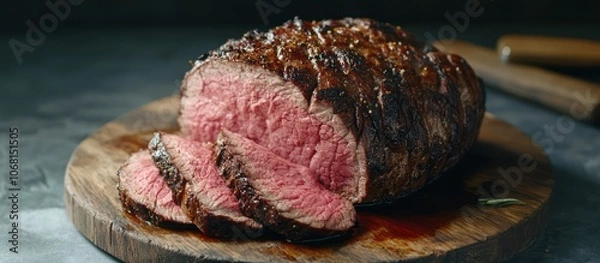 Obraz Sliced Grilled Roast Beef