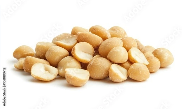 Obraz A pile of nuts with some of them missing