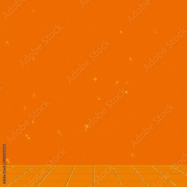 Fototapeta 다양한 주황색 패턴의 배경 이미지(Background image with various orange patterns)