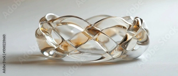Obraz A clear band with a gold banded design