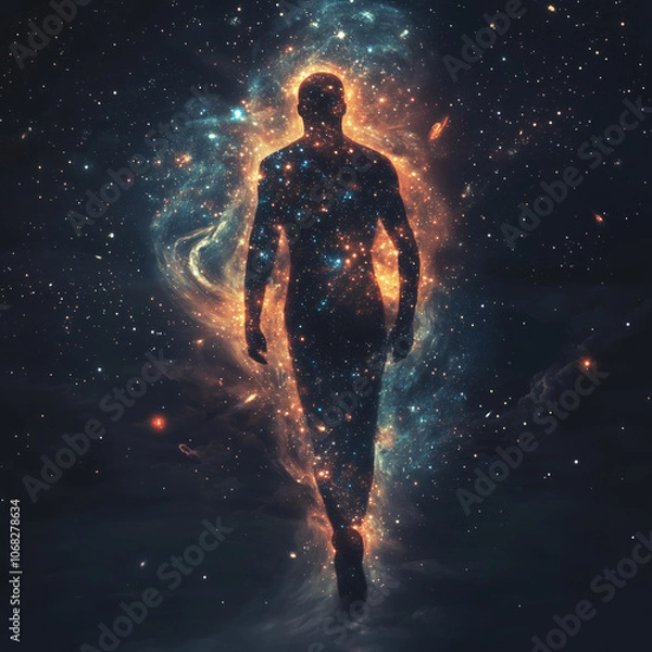 Fototapeta person in the sky