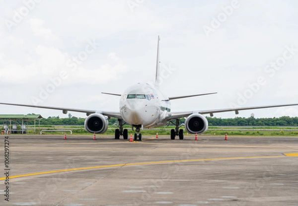 Fototapeta This plane on parking at airport