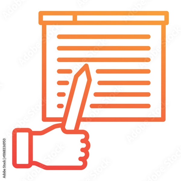 Fototapeta Teach Icon