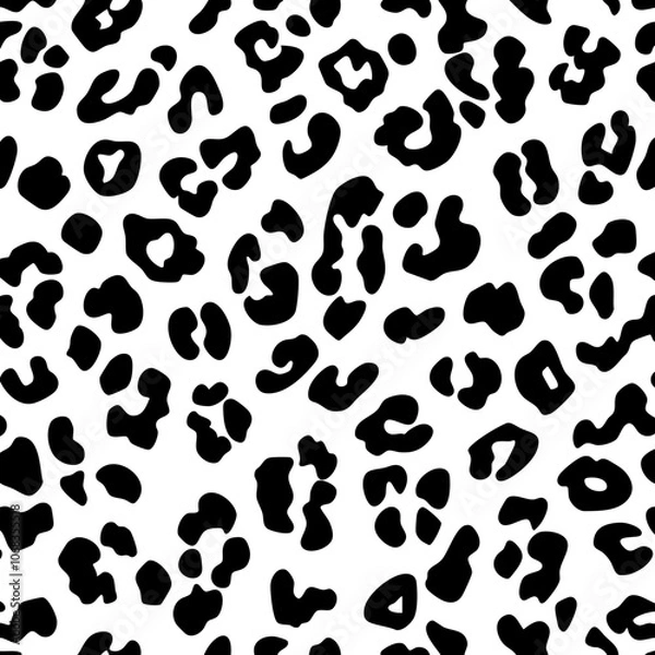 Fototapeta seamless leopard pattern