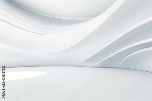 Fototapeta Free abstract white background minimal futuristic architectural space wallpaper