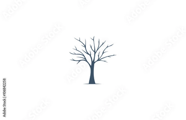 Obraz tree icon vector logo