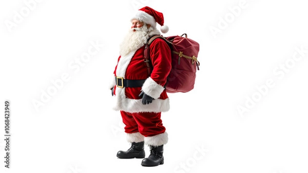 Obraz santa claus isolated on white
