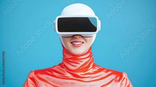 Fototapeta Explore the future of virtual reality with innovative technology and engaging experiences