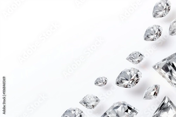 Obraz Abstract diamond jewellery background