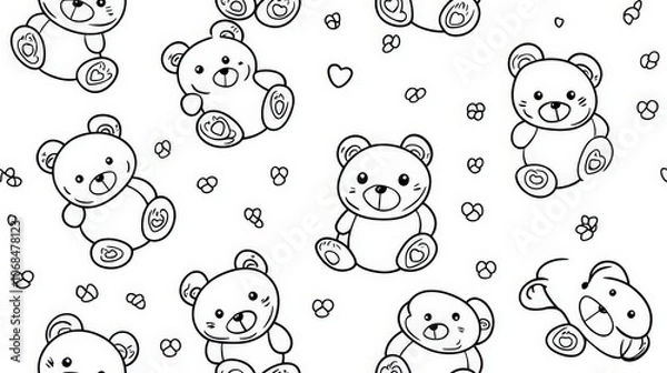 Fototapeta Abstract seamless pattern