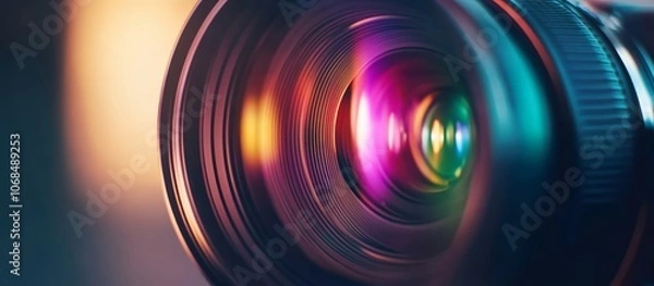 Fototapeta Camera Lens Closeup