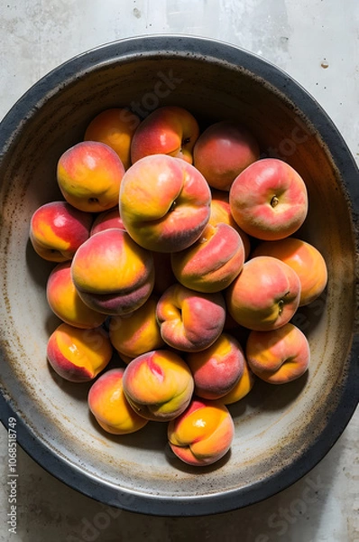 Obraz peaches on a plate
