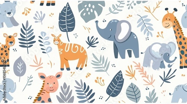 Fototapeta Abstract seamless pattern