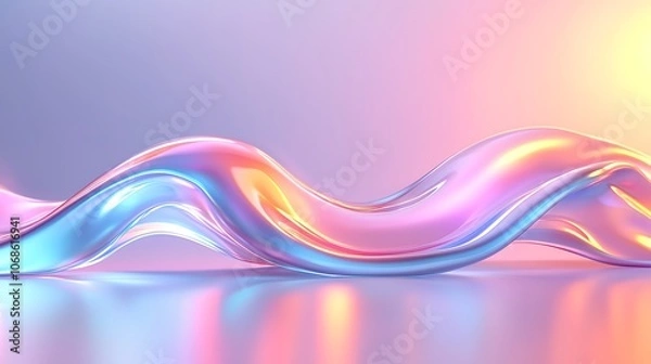 Obraz Create stunning visuals using vibrant fluid shapes to enhance your design projects