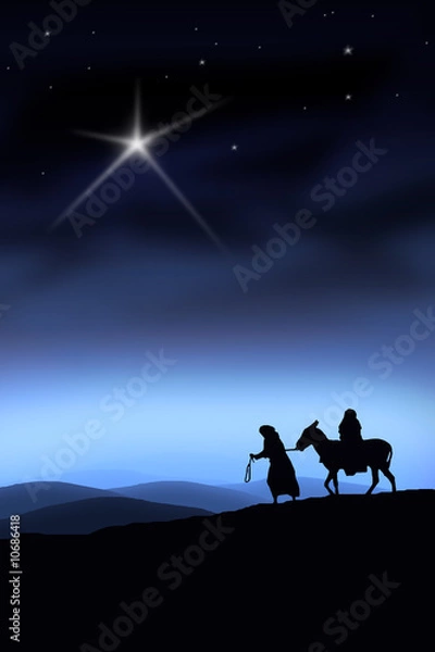 Fototapeta Der Weg nach Bethlehem