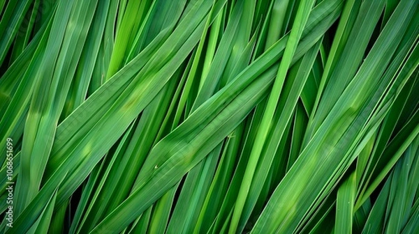 Obraz Green Grass Blades Abstract Background