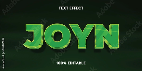 Fototapeta 3d text style effect