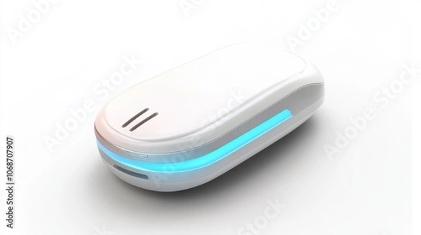 Obraz Portable hand warmer with modern design, isolated on a white background for winter tech themes