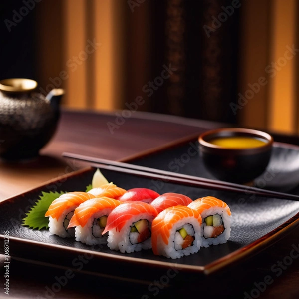Obraz Mittagessen - Leckeres Sushi Mittagessen
