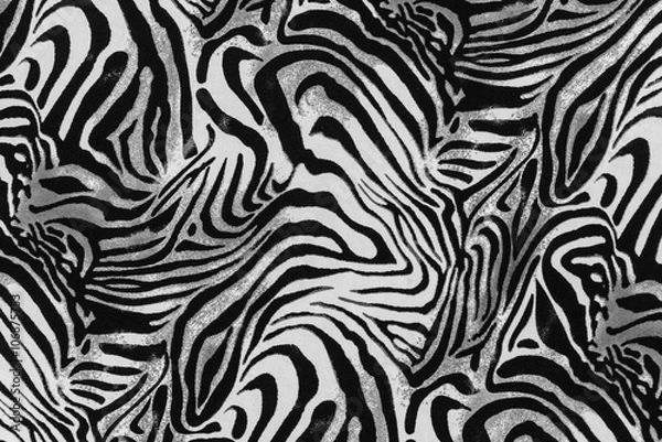 Fototapeta texture of print fabric striped zebra